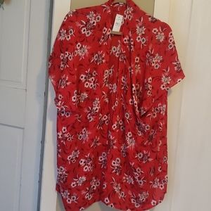 LOFT red flower Kimono 👘